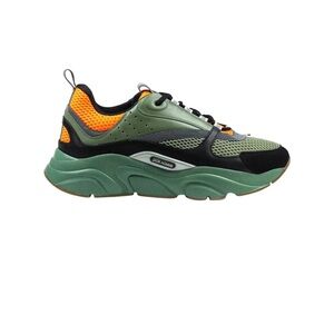 Dior Green Black Orange Mesh Chunky Runner